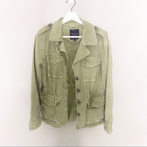 Madewell Olive Green Military Jacket XS - Picture 3 of 5